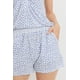 thumbnail image 2 of Pantalones Cortos CCwholesalesclothings Estampado De Leopardo Azul Claro, 2 of 5