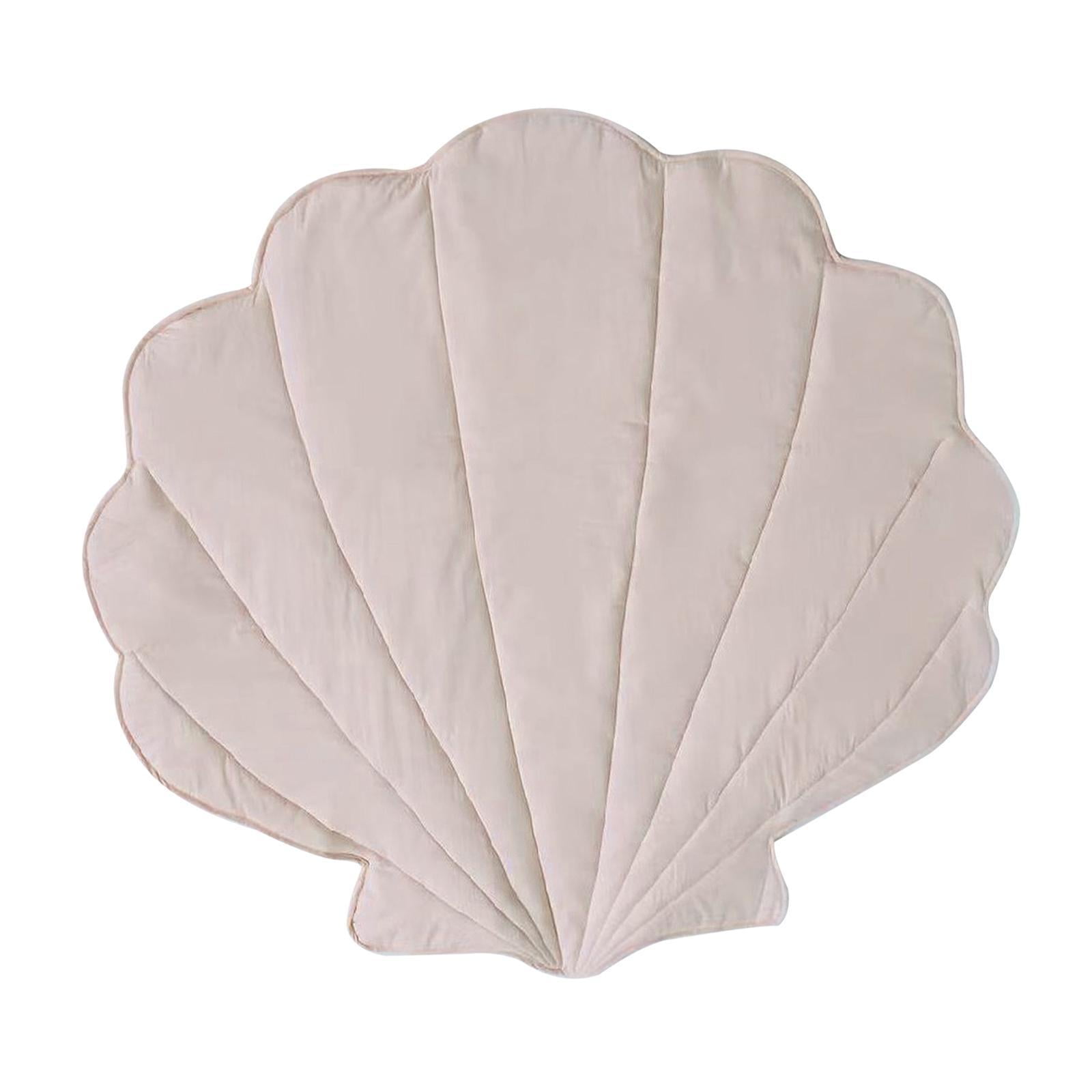 Bothyi - Alfombra En Forma De Concha, Almohadilla Suave Y Gruesa, Alfombra De Juego Para Niños, Decoración De Dormitorio, Cocina, Color Caqui