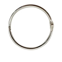 Anillas Ktojoy Para Encuadernación Con Hojas Sueltas, 80 Mm (Paquete De 12), Color Plateado