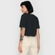 thumbnail image 2 of Polera Mujer Fun Negro Manga Corta Crop Corona, 2 of 5