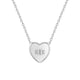 thumbnail image 2 of Collar de corazón liso de plata 925 para niñas y adolescentes, 2 of 2