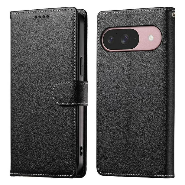 Funda para FOXDOCK Google Pixel 9– Cuero Premium, 3 ranuras para tarjetas, Protección contra impactos