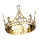 thumbnail image 4 of Diadema Tiaras Tiaras Modernas Tocados Para Fiestas Temáticas Boda Cumplea?os Oro, 4 of 5