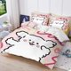thumbnail image 1 of x627 Bed SheetsLine Puppy Duvet Cover Bedroom Cute Printing Children's Gift Adult /Various sizes Bedding Set (Contains no fillers) 3-Piece Bedding Set (1 Duvet Cover + 2 Pillow Shams) nj627, 1 of 5