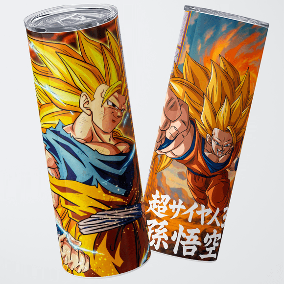 Mug Termo 600ml - Diseño Goku SSJ3 Golden Warrior