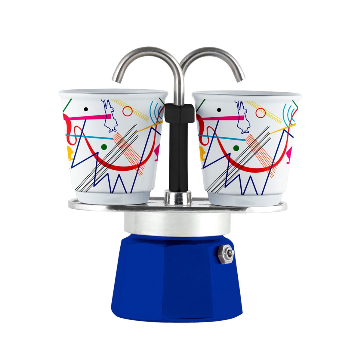 Bialetti - Cafetera Moka Mini Express Kandinsky 2 Tazas