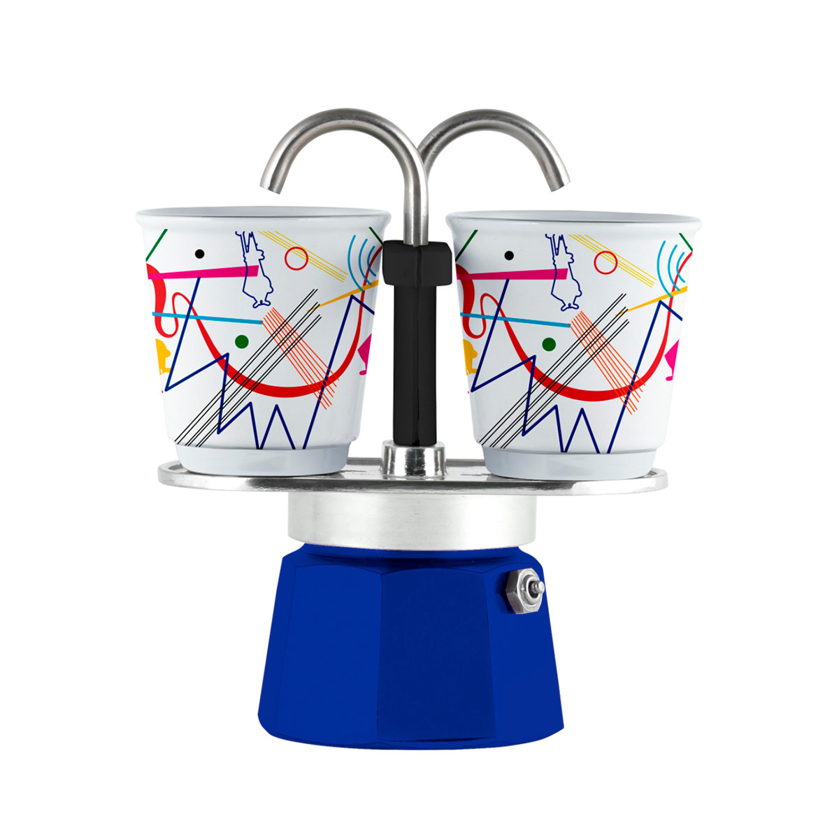 Bialetti - Cafetera Moka Mini Express Kandinsky 2 Tazas