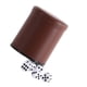 thumbnail image 5 of Dados de cuero sintético, antideslizantes, con tubo recto, construcción robusta de PP, seis dados, portátiles, multifuncionales, adecuados para clubes, 5 of 5