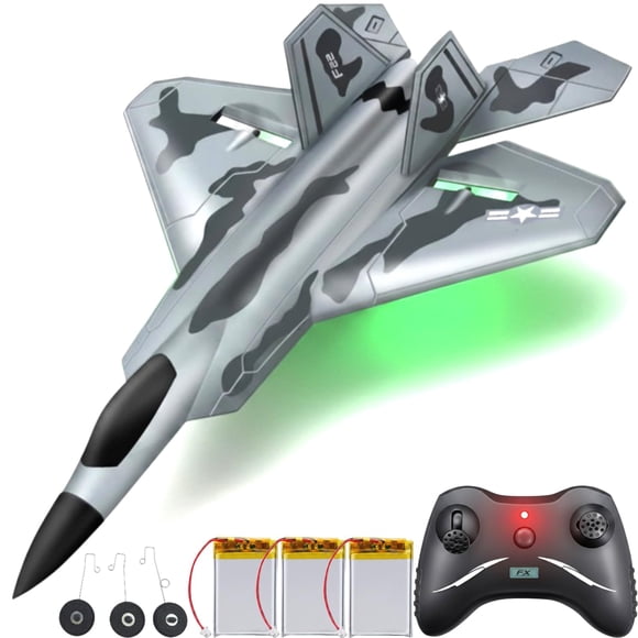 Avión RC Akargol Jet 39 cm con 3 baterías y control remoto