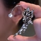 thumbnail image 4 of Gleaming Zircon Butterfly Ear Cuff Earrings - Stylish Jewelry for Women's Parties, 4 of 4