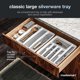 thumbnail image 2 of Bandeja para cubiertos madesmart Classic, grande, blanca, 6 compartimentos, 2 of 5