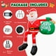 thumbnail image 2 of Papá Noel inflable navideño para escalar, 2,4 m, con luces LED, 2 of 3