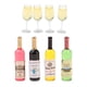 thumbnail image 2 of 1/12 4set Dollhouse Miniatura Botellas De Vino Champagne Bebidas Botellas Tazas, 2 of 3