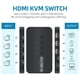 thumbnail image 2 of Conmutador KVM DGODRT de 4 puertos HDMI USB 4K @30Hz para 4 ordenadores, 2 of 6