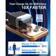 thumbnail image 2 of Cargador para auto NKNZLY 87W con cable retráctil 4 en 1 USB-C, 2 of 9