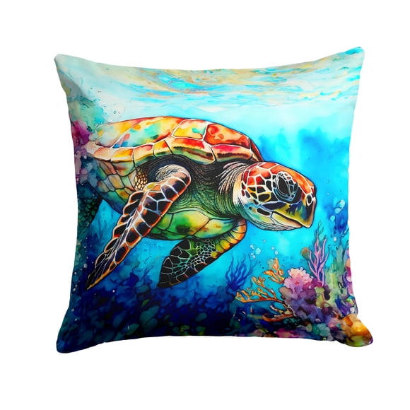 Cojín Caroline's Treasures con forma de tortuga boba, 35 x 35 cm