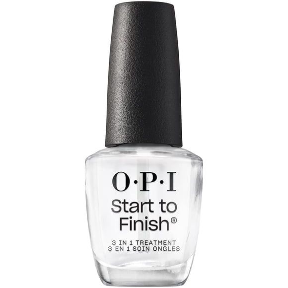 Tratamiento de uñas OPI Start to Finish Base Top Coat 3 en 1, 15 ml