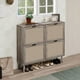 thumbnail image 2 of 4 Door Shoe Rack, Freestanding Modern Shoe Storage Cabinet, for Entryway, 2 of 3