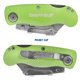 thumbnail image 3 of Navaja multiusos Sheffield 12615 Hi Vis Lockback Green, 3 of 8