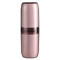 Magideal - Cepillo De Dientes Estuche Para Pasta De Dientes Caja De Almacenamiento De Pasta De Dientes Portátil Compacto Soporte Para Cepillo De Dientes De Viaje Rojo