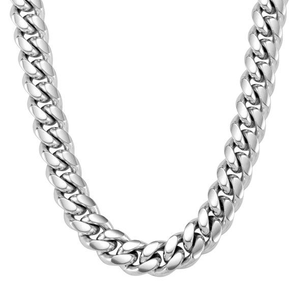 Cadena JAXXON Cuban Link 10mm Plata 51cm