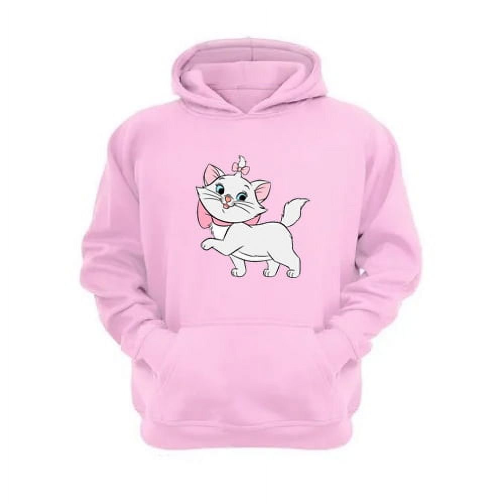 Genérico - Polerón Canguro Gatos Aristócratas Rosa Talla M Unisex