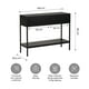 thumbnail image 3 of Mesa Arrimo Relan Mueble Recibidor Con 2 Cajones y Estante Color Negro, 3 of 9
