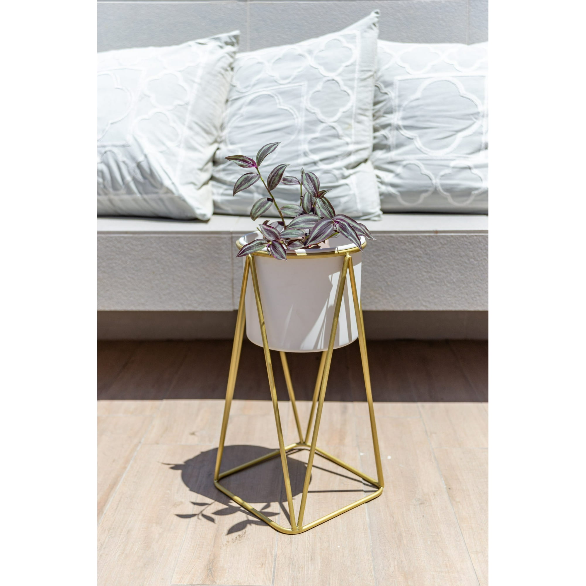 Kautiva - Gala Dorado Con Maceta Blanca S