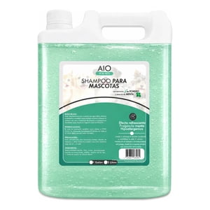 Aio - Shampoo Mascotas Menta & Romero 5 Lts Efecto Refrescante