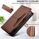 thumbnail image 2 of Funda Billetera para [Xiaomi 17 Max] Tarjetero Magnético Soporte Marrón, 2 of 6