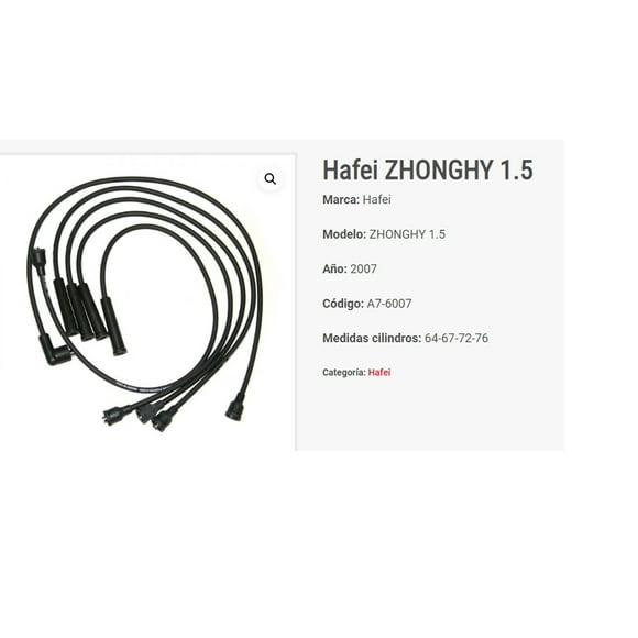 Cables De Bujía Hafei Zhonghy