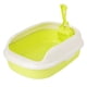 thumbnail image 5 of Caja de arena para animales pequeños, portátil, a prueba de salpicaduras, colcha semicerrada, inodoro para gatos, fácil de limpiar, bandeja de arena p Verde, 5 of 5