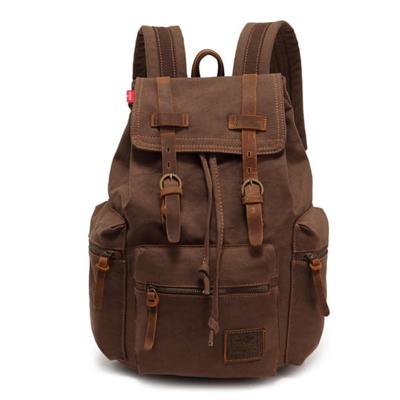 Mochila AUGUR de lona vintage de gran capacidad para viajes