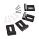 thumbnail image 4 of 4 Piezas Clips De Espejo De Acero Inoxidable Clips De Retención Pesados Para Montaje En Pared Negro L, 4 of 5