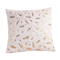 Magideal - Funda De Almohada De Felpa, Funda De Cojín Suave, Regalo De Inauguración De La Casa, Elegante Funda De Almohada Portátil, Funda De Cojín Cuadrada Para B
