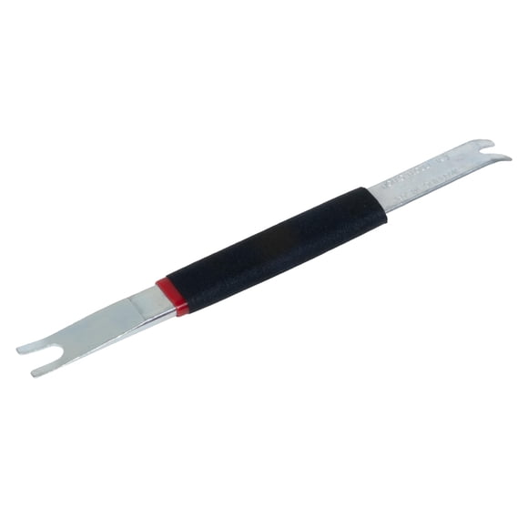 Extractor de clips Lisle 35460 de doble extremo, acabado de zinc, 8"