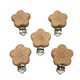 thumbnail image 1 of Sujetachupetes ARAKIERST de madera de haya, 5 piezas, forma de flor, 1 of 6