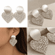thumbnail image 3 of Aros Corazón Xl Diseño Calado negro Talla Única, 3 of 4