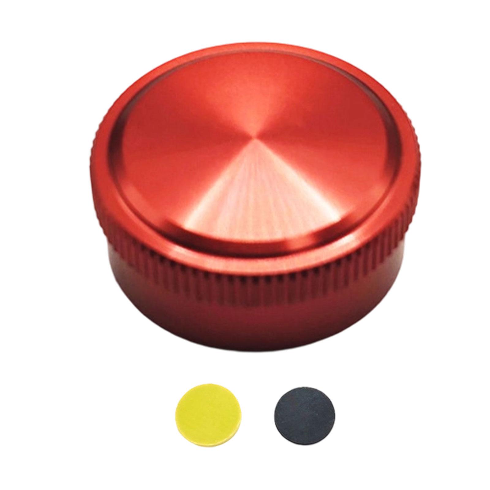 Magideal - 3 Piezas Tapa De Perilla De Tensión Botón De Freno Mecánico Cubierta De Modificación Pieza Para Carrete Con Construcción Duradera De Aluminio Adecuado Rojo