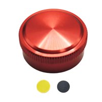 Magideal - 3 Piezas Tapa De Perilla De Tensión Botón De Freno Mecánico Cubierta De Modificación Pieza Para Carrete Con Construcción Duradera De Aluminio Adecuado Rojo