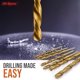 thumbnail image 5 of Juego de brocas Hi-Spec Tools, 99 piezas, acero SAE HSS con estuche de almacenamiento, 5 of 7