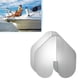 thumbnail image 1 of Protector de proa de 2 piezas para barcos - Protector de proa de acero inoxidable con muescas - Protector de Keel de proa con adhesivo para barcos de protección contra el desgaste y los arañ, 1 of 3