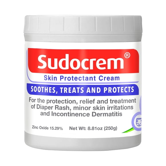 Crema para dermatitis del pañal Sudocrem, protector de piel, 260 ml, 15,29% de zinc