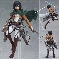 Unbranded - Figura De Acción Articulada De Mikasa – Attack On Titan, Set Con Accesorios Intercambiables En Caja