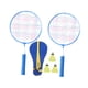 thumbnail image 1 of Juego de bádminton y tenis para niños Raquetas de tenis Pelotas de bádminton resistentes Raquetas de tenis para niños Raqueta de bádminton para niñas Azul, 1 of 5
