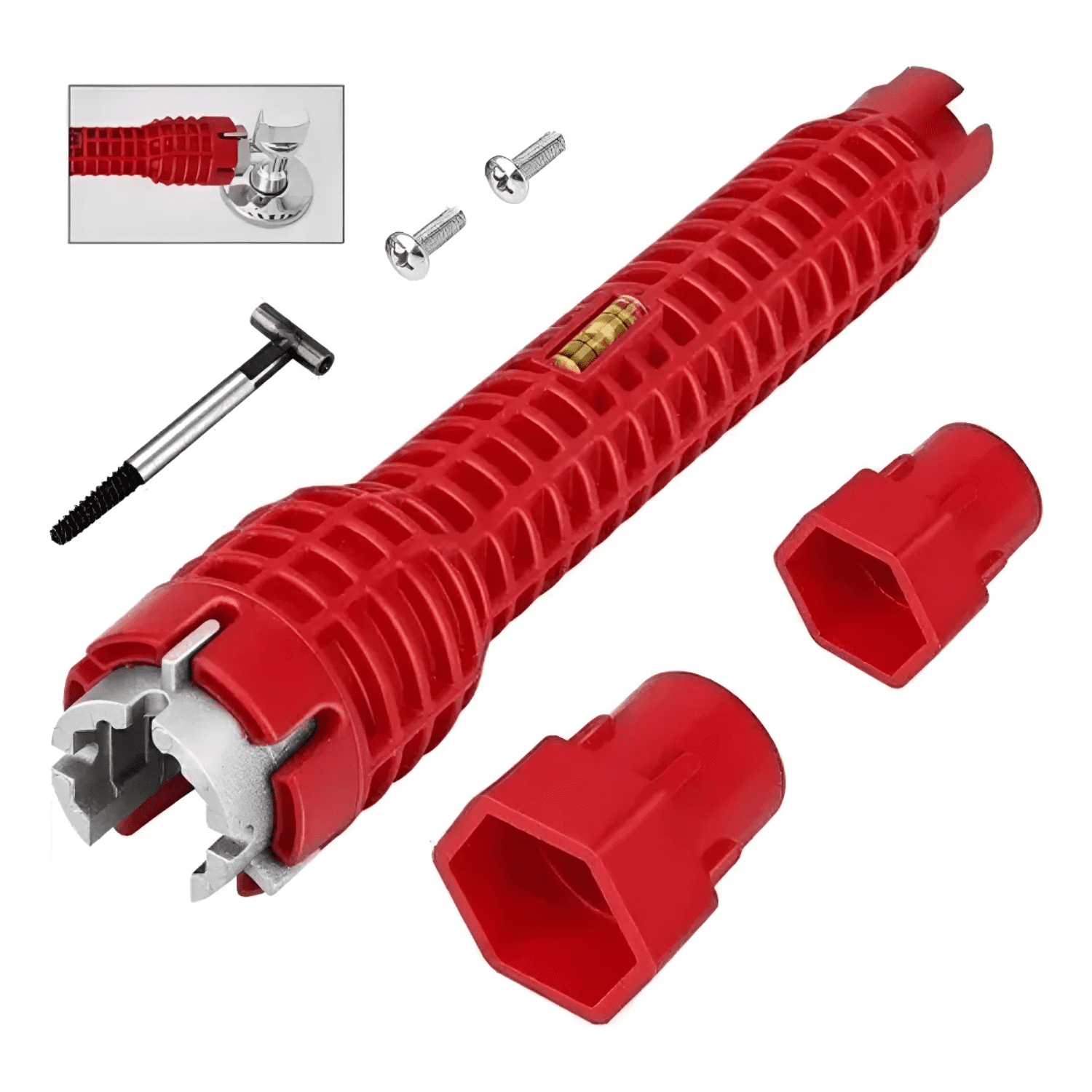 Aquakit - Llave Gasfiteria Multifuncion 8 En 1 Grifería Baño Cocina