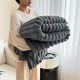 thumbnail image 2 of Xiao Hua Manta de felpa, 1 pieza, 40 × 59 pulgadas, gris oscuro, manta de felpa suave, manta acogedora y mullida, manta cálida para el sofá, manta cómoda para la cama, manta suave para uso diario., 2 of 3