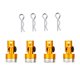 thumbnail image 5 of 4pcs Magnetic Stealth RC Car Shell Columna Cuerpo Invisible Post Mount Golden, 5 of 5