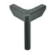 thumbnail image 2 of Patas Metalicas Para Muebles Con Placa De 12 Cm - Pack 4, 2 of 2