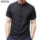 thumbnail image 2 of Camisetas, Tops, Ropa de estilo chino, Traje Tang - Camisa de Kung Fu negra de manga corta para hombre, 2 of 6